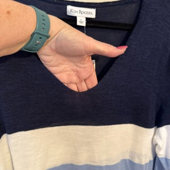 NWT KIM ROGERS LIGHTWEIGHT SWEATER   LARGE - Picture 6 of 6